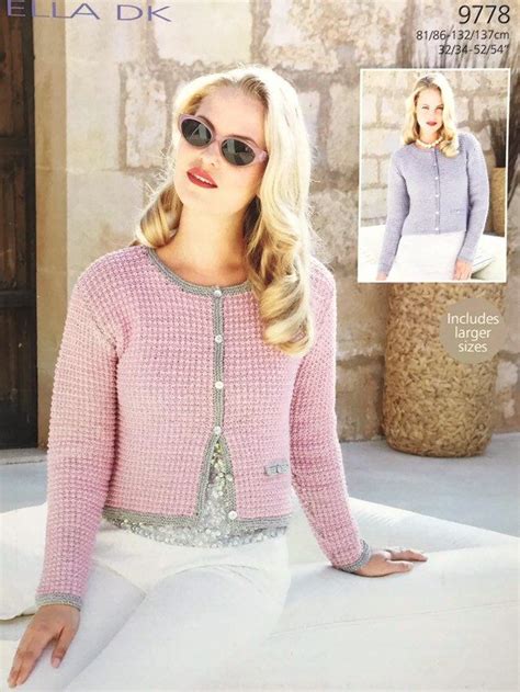 chanel style jacket knitting pattern